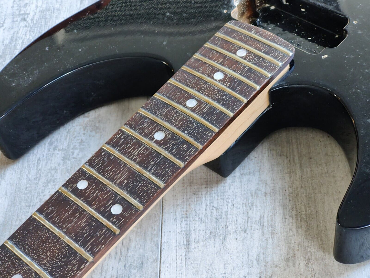 1990's Kramer Japan (by Tokai) LH Left Handed NOS Superstrat Body/Neck (Black)