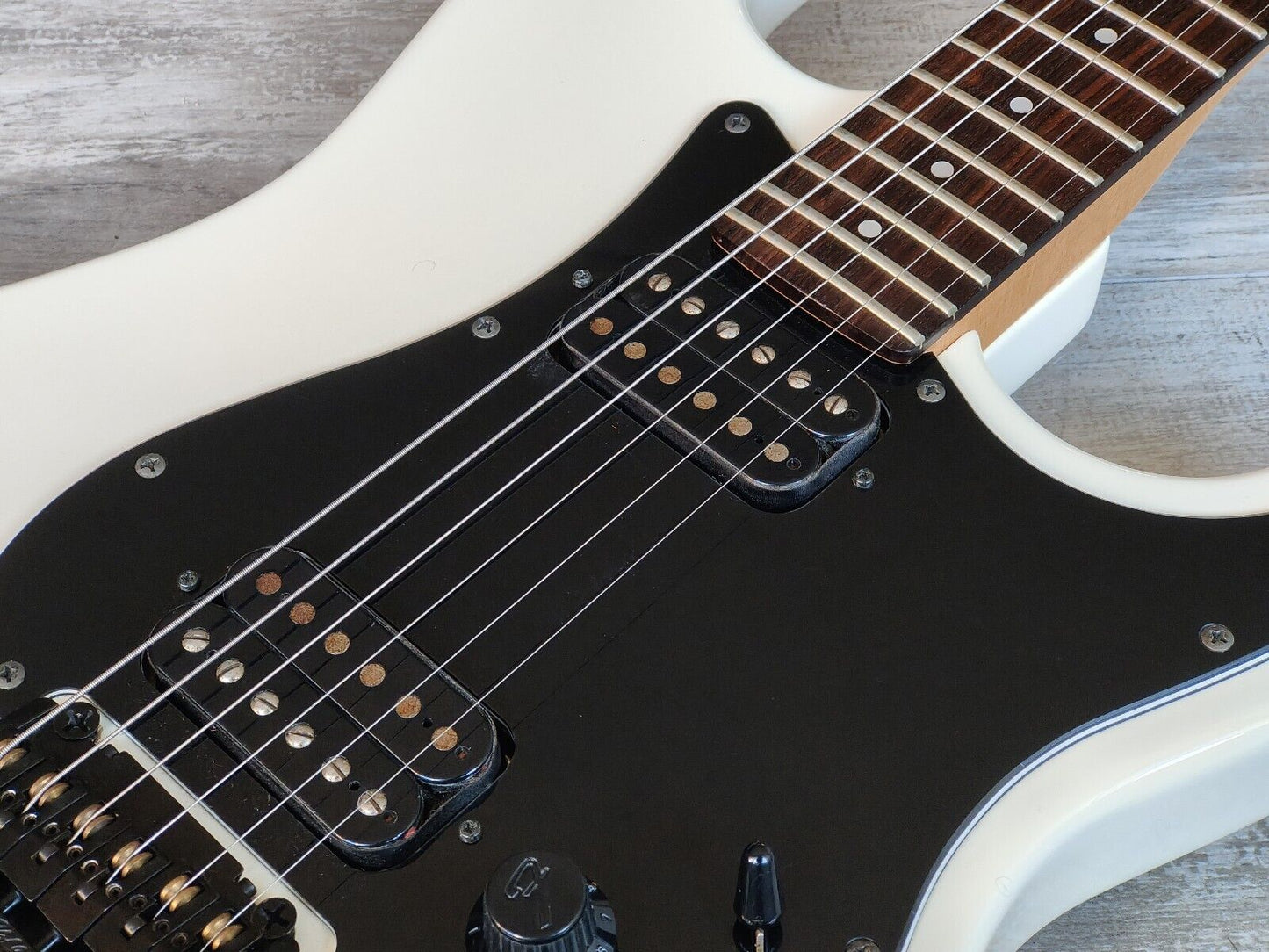 1987 Fender Japan E Series SF-455 Contemporary Stratocaster w/Kahler (White)