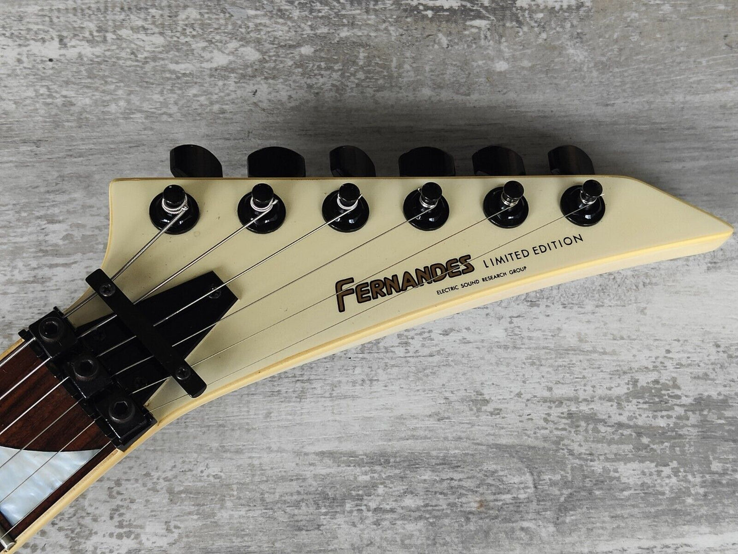 1995 Fernandes Japan BT-115S Buck Tick Model TEJ Telecaster w/Sustainer (White)