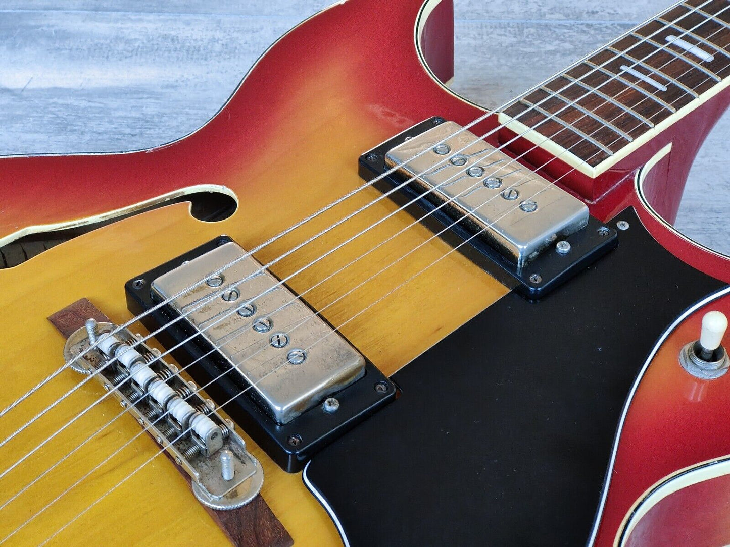 1973 Ibanez Japan 2356 Barney Kessel Hollowbody (Cherry Sunburst)