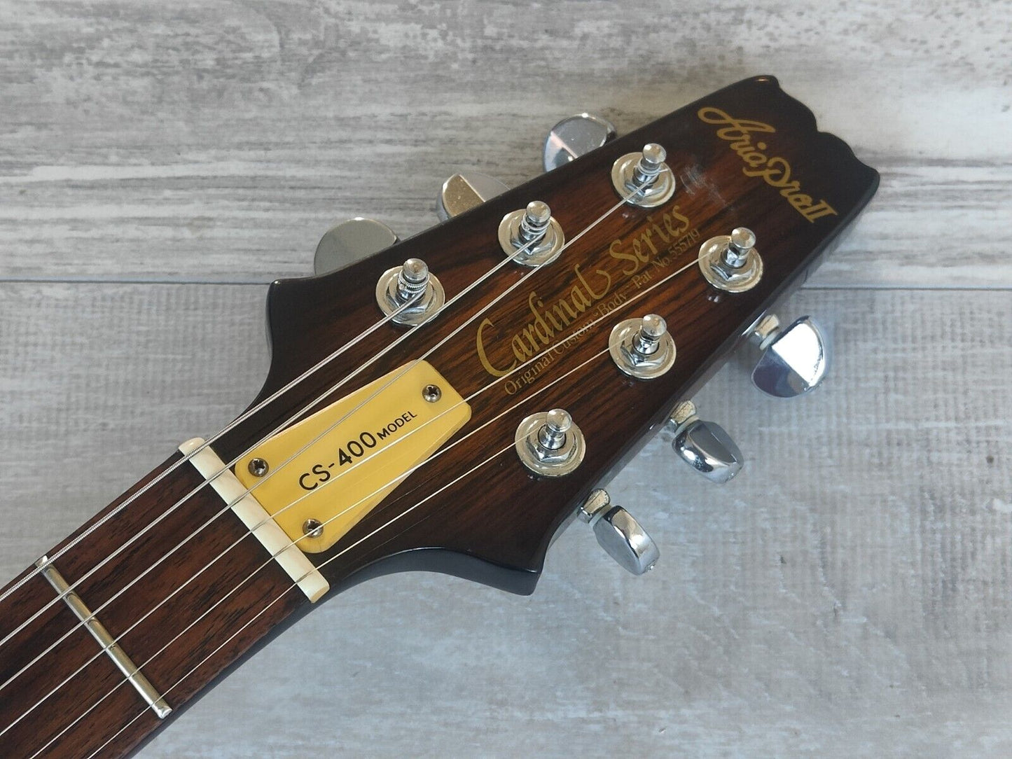 1981 Aria Pro II Japan CS-400 Cardinal Double Cutaway (Brown Sunburst)