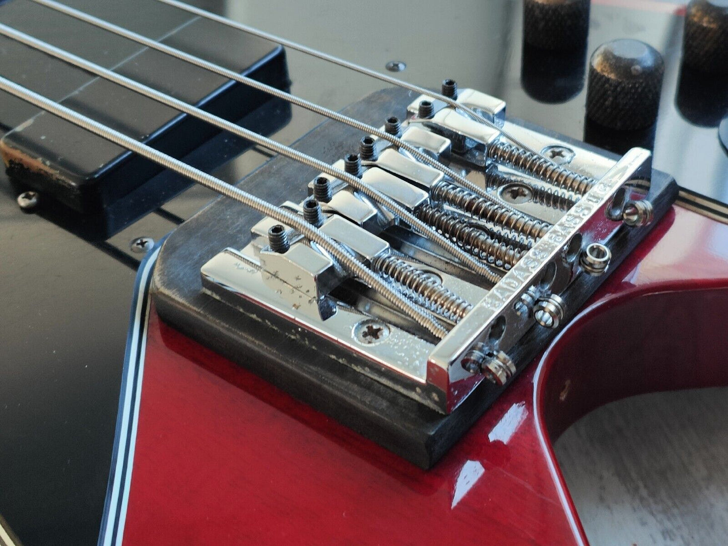 1988 Greco Japan FVB-75 Flying V Bass (Cherry Red)