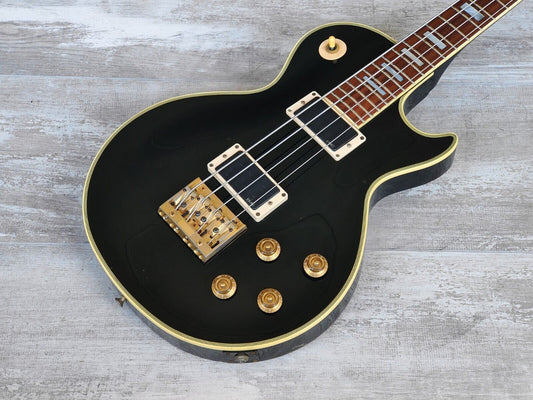 1992 Greco Japan EGB-850 Les Paul Custom Short Scale Bass w/EMG's (Ebony)