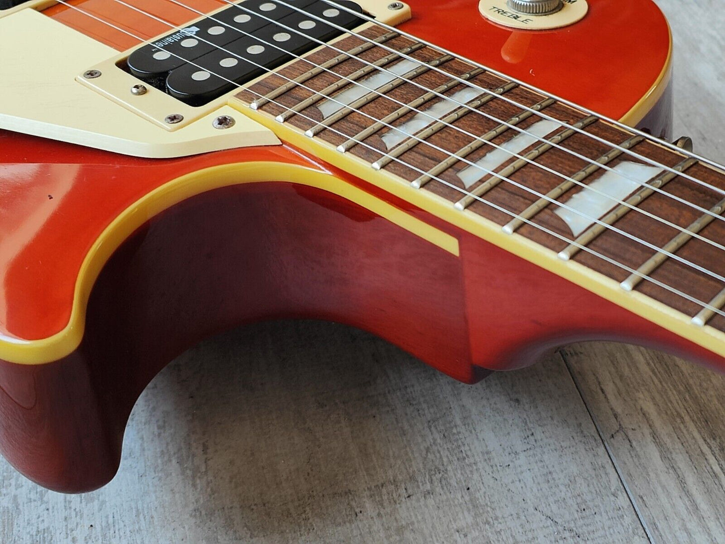 2001 Burny RLG-75S Les Paul Standard w/Floyd Rose & Sustainer (Orange Burst)