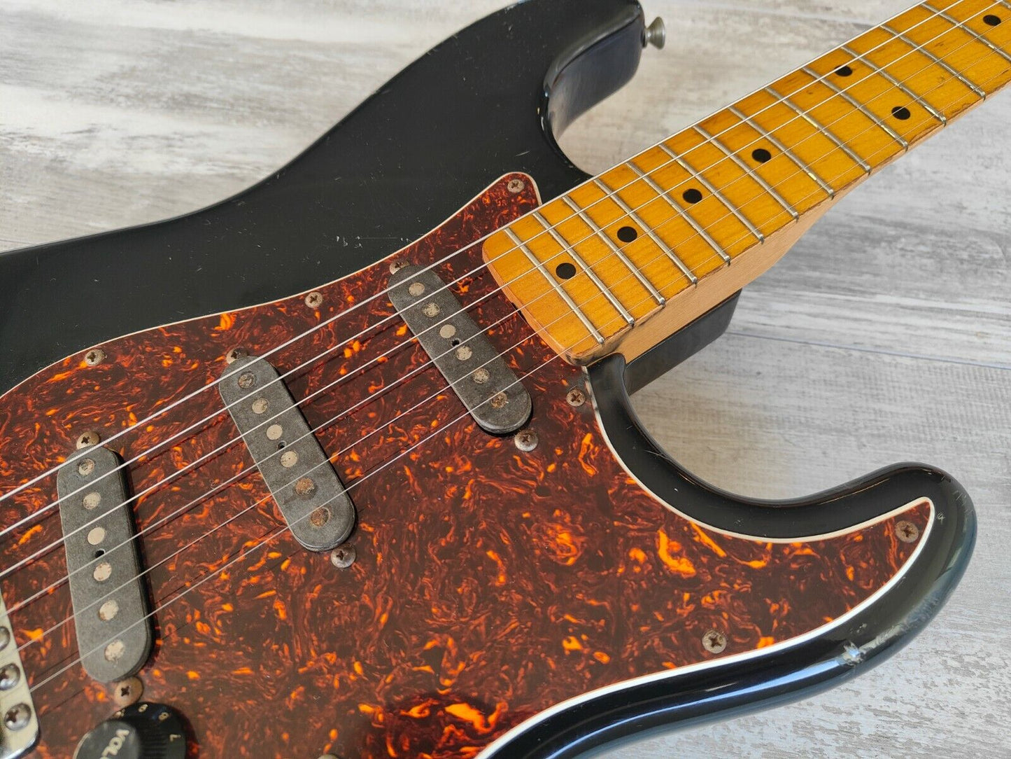 1980's Bill Lawrence (by Morris Japan) Challenger '57 Style Stratocaster (Black)