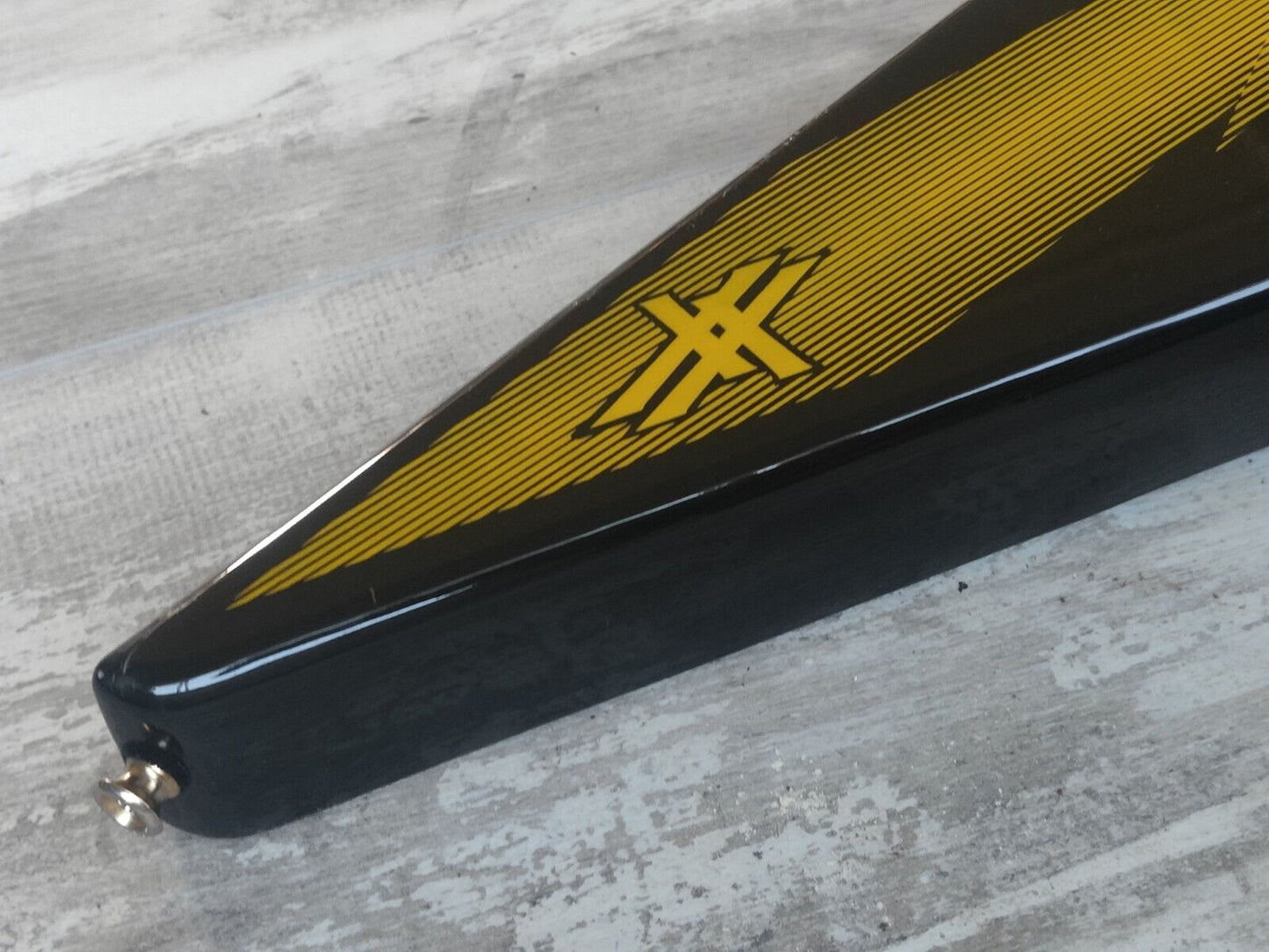 1983 Aria Pro II Japan XX Deluxe Flying V (Black/Gold)