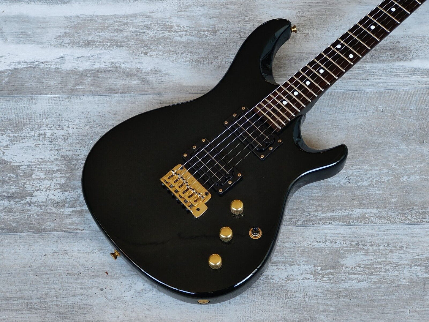 1990's Bill Lawrence (by Morris Japan) BY1R-60G HH Electric Guitar (Black)