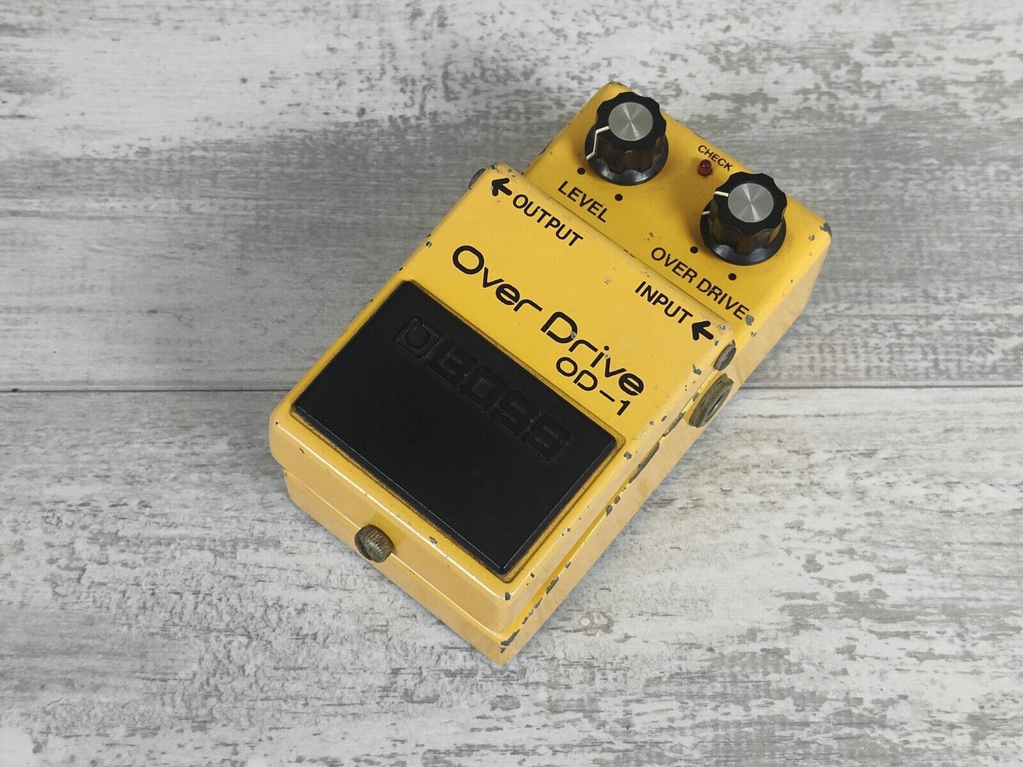 1980 Boss OD-1 Overdrive Japan Vintage Silver Screw Effects Pedal